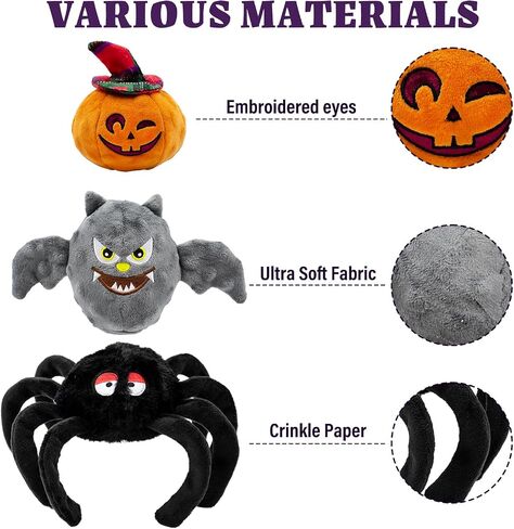 Christmas Dog Toys- 5 PCS Plush Squeaky Toys for Medium & Small Dog- Interactive Stuffed Puppy Toys- Funny Cute Dog Gifts for Puppies in Saudi Arabia