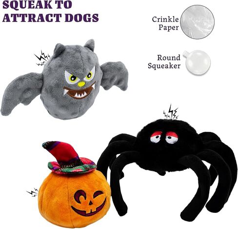 Christmas Dog Toys- 5 PCS Plush Squeaky Toys for Medium & Small Dog- Interactive Stuffed Puppy Toys- Funny Cute Dog Gifts for Puppies in Saudi Arabia