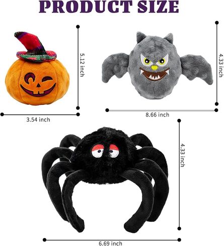 Christmas Dog Toys- 5 PCS Plush Squeaky Toys for Medium & Small Dog- Interactive Stuffed Puppy Toys- Funny Cute Dog Gifts for Puppies in Saudi Arabia