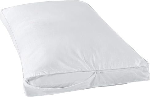 STONECREST Gusseted Pillow Protector - 1 PC, Zipper Premium Gusset Pillow Encasement Covers(300tc Sateen-Gusset, Queen) in Kuwait