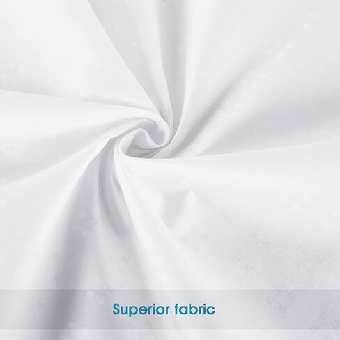 STONECREST Gusseted Pillow Protector - 1 PC, Zipper Premium Gusset Pillow Encasement Covers(300tc Sateen-Gusset, Queen) in Kuwait
