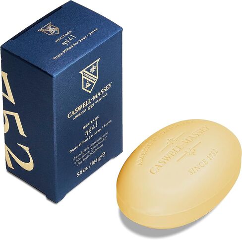 Caswell-Massey Natural Bar Soap for Men & Women, Moisturizing Body Soap Bar for All Skin Types, Made with Essential Oils & Plant-Based Formula for Soft Skin, Woodgrain Sandalwood, 3x5.8 oz Gift Set in Saudi Arabia