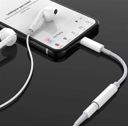 محول سماعة رأس 3.5 ملم لهاتف iPhone 14، 3 عبوات [معتمد من Apple MFi] Lightning إلى 3.5 ملم محول كابل صوت Aux جاك سماعة الرأس متوافق مع iPhone 14 13 12 11 Pro Max XS XR X 8 7 iPad in Saudi Arabia