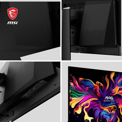 MSI MAG 271QPX QD-OLED، شاشة ألعاب OLED مقاس 27 بوصة، 2560 × 1440 (QHD)، زمن استجابة OLED 0.03 مللي ثانية، 360 هرتز، True Black HDR 400، HDMI، منفذ DP، USB من النوع C، إمالة، ارتفاع in Saudi Arabia