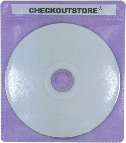 CheckOutStore (200) Premium CD Double-Sided Storage Plastic Sleeve (Green) in Saudi Arabia