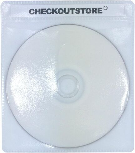 CheckOutStore (200) Premium CD Double-Sided Storage Plastic Sleeve (Green) in Saudi Arabia