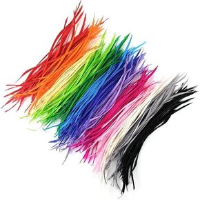 Pack of 50 Colors Goose Biots Feathers Stonefly Nymph Tails Fly Tying Material Wings Tails