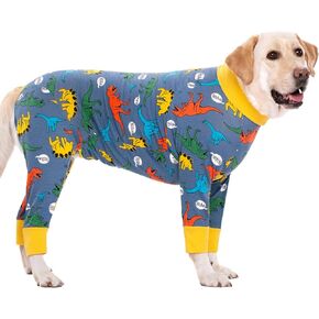 Dog Recovery Suit for Dogs After Surgery Female Male Medium Large Dog Neuter Spay Onesie for Shedding Prevent Licking Surgical Wound Dog Cone Alternative Christmas Design