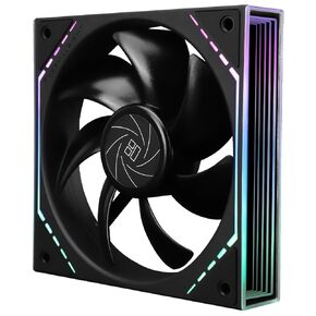 TL-M12 Case Fan 120mm ARGB CPU Cooler Fan Comes with ARGB Mirror Light Effect,PC PWM Silent Fan with 1500RPM Speed, Black CPU Cooling ARGB Fan,Desktop CPU PWM Fan