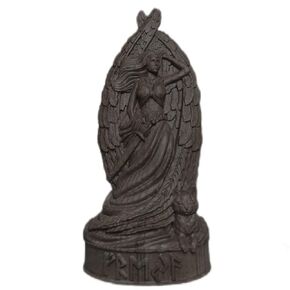 Freya Statue, Norse Pagan Decor, Goddess Statue Altar, Freyja Wood Sculpture Art, Altar Crafts, Creative Desktop Decorations (Wood)