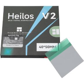 Thermalright - Solid Thermal Interface Sheet V2 (40x60mm) Thermal Pad with Phase Change Material | Durable, Non-Conductive for CPU, GPU & Electronics Cooling