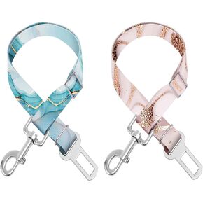 Adjustable pet cat and Dog car seat Belt，The Lanyard is Flexible and Adjustable from 20 to 33 inches (Floral)