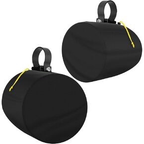 2 Packs Boat Speaker Cover, 600D Oxford Cloth Marine Wakeboard Tower Speaker Cover Waterproof, UV Resistant, Dustproof(H 13.5" x W 13.5" x D 12")
