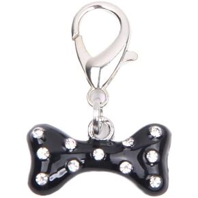 Bling Rhinestones Bone Charm Pendant Jewelry for Pet Dog Cat Puppy Necklace Collar Accessory