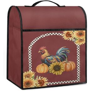 Kitchen Stand Mixer Cover Compatible - Aid Mixer,Coff Maker Case Bread Machine,Print Appliance Dustproof Covers with Accessories Zipper Pockets,Fits All Tilt Head & Bowl Lift Models Mixers (rooster)