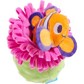 Barkbox BARK Clown Fishing Around Plush Toy for Small Dogs – 2-Part Squeaky Toy with Treat-Hiding Fun – Perfect for Interactive Play and Mental Stimulation