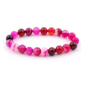 Handmade Womens Mens 8mm Gemstone Bracelet Stretchy | Stress Anxiety Power Bead Healing Crystal Gemstone Bracelet (Lapis Lazuli)