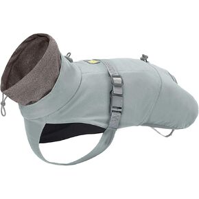 Dog Slip-on Winter Coat, Warm,Lightweight, Adjustable and Easy to Wear for Cold Weather | Waterproof & Windproof Padded Dog Winter Jacket (Glacier Grey, M)