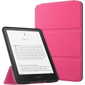 Fintie Trifold Case for 7" Kindle Paperwhite 2024 and Kindle Colorsoft Signature Edition - Ultra Lightweight Foldable Stand Cover Auto Wake/Sleep for Kindle Paperwhite 12th Gen., Black