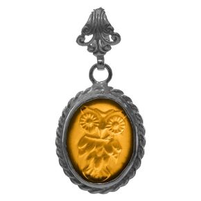Medusa Signet Intaglio Pendant Black Oxidized 925 Sterling Silver Rope Twist Pendant Ancient Coin Silver Necklace Handmade Women's Pendant Minimalist Perfect Gift