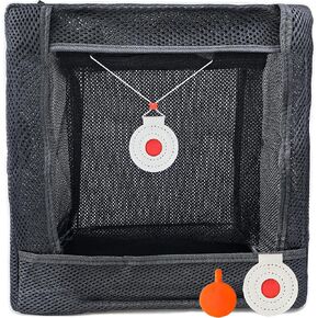 Slingshot Foldable Target Catch Box Set with 2 Bullseye for Practice Competitive Game Bulls Target Practice Recycle The Ammo and Easy to Carry Hunting Shooting