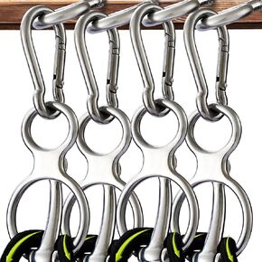 Horse Tie Ring, Safe Tie Horse Supplies, Humane Way Tie Ring, Magnetic Ring for Tying and Retracting, Helps Horse Pull Back and Releases Stress from The Horse