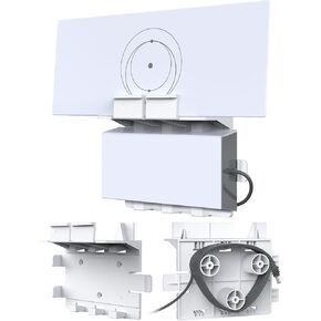 For Starlink Gen 3 Router Mount, 3 in 1 for Starlink Standard Mesh Router and Power Supply Wall Mount Mounting Kit with Cable Caddy, Compatible with Starlink V3&Gen3 Standard Router Accessories