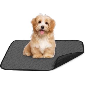 Pee Pads for Dogs, Reusable Dog Training Pads, 26"x19" Non-Slip Heavy Absorbency Bed Pads, Fast Liquid Absorbing, Machine Washable Pads for Indoors Dogs Potty, Waterproof Protective Pad, Grey