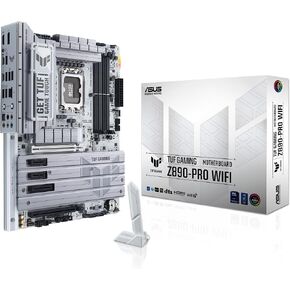 ASUS TUF Gaming Z890-PLUS WiFi Z890 LGA 1851 ATX Motherboard, Intel® Core™ Ultra Series 2 Ready, Advanced AI PC-Ready, 16+1+2+1 Stages, DDR5, PCIe® 5.0, Thunderbolt™ 4 Type-C®, 4X M.2, Wi-Fi 7, 2.5Gb