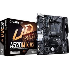 GIGABYTE A520M K V2 (REV. 1.0) Chipset AMD A520 AM4, MATX, DDR4 - A520M K V2 1.0 MAE Card
