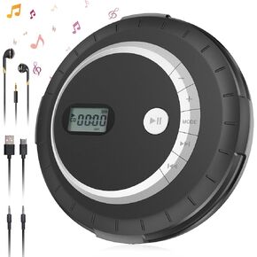 CD Player Portable - CD Player for Car with Anti-Skip Protection, Small CD Player with Speaker for Home, Portable CD Player Walkman with Headphone HiFi Stereo Sound