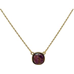 Fashion Natural Stone Pendant Necklace - Handcrafted and Exquisitely Designed for Women (green agate) in Saudi Arabia