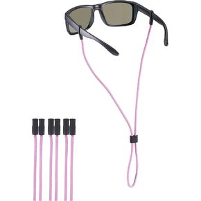 Sunglass Strap, Eyeglasses String Holder Straps Cord, Premium Eyeglass Chains, Leash Eyewear Retainer and Glasses Strap for Men Women kids - Sunglasses Lanyard Rope Neck Retainer(5pcs Multy color)