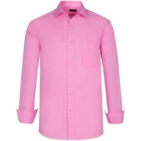 Regular Sizes and Big&Tall All Available Dress Shirts for Men Button Down Shirts Long Sleeve Shirt for Men from Size S to 6XL
