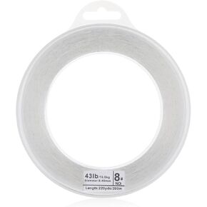 Invisible Fishing Wire, 656ft Clear Fishing Line 0.45mm Hanging Fishing String Strong Nylon String Supports 43 Pounds for Balloon Garland Hanging Decorations DIY Beading Jewelry Crafts Making Supplies