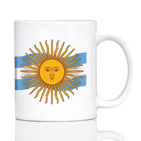 Argentina Flag Coffee Mug - Argentinian Gifts for Men & Women - Large 15oz White Ceramic