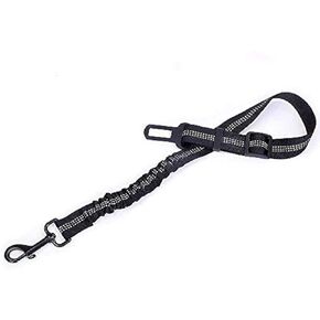 3 Colors Dog Safety Seat Belt,Dog Car Harness,Adjustable,360° zinc Alloy Buckle,with Elastic,High Strength,Wear-Resistant and Durable,Easy to Install,Easy to Wash(Black)