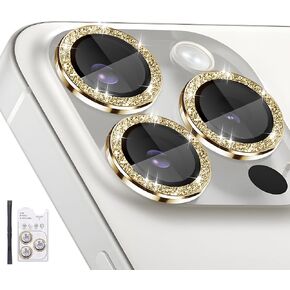 Camera Lens Protector for iPhone 16 Pro/iPhone 16 Pro Max, Individual Tempered Glass Camera Ring Lens Protector with Installation Tray Fit for iPhone 16 Pro/16 Pro Max Diamond Pink
