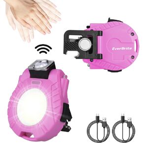 EverBrite 2 Pack COB Keychain Work Light, Rechargeable, Sensor Mode, Pink in Saudi Arabia