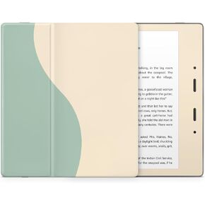 Tacky Design Colorwave Skin for Kindle Paperwhite Skin Wrap, Green & Cream Skin for Kindle Stickers, Premium Vinyl 3M Full Wrap for Kindle Paperwhite Covers for (Kindle Paperwhite (11th Gen, 2021))
