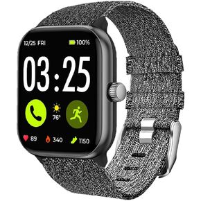 Compatible with Spade & Co Health Smartwatch 4 bands, Breathable Nylon Woven Fabric Replacement Accessory Strap Compatible with Spade & Co Health Smartwatch 4 1.85 Inches