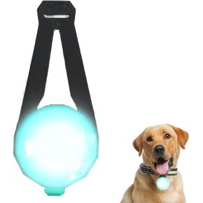 LED Collar Charm Light,Dog Collar Lights for Night Walking,Dog Night Light, Pet Safety Light for Outdoor, 3 Light Modes,5KM Visibility,USB Rechargable (2 Count, Blue)