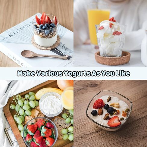 Compact Yogurt Maker Machine with Strainer, Greek Yogurt Maker Machine with Constant Temperature Control, Stainless Steel Container, 1 Quart Container, Ideal for Yogurt, Natto and Kefir in Saudi Arabia