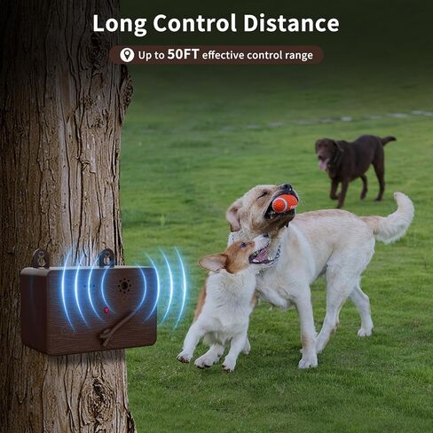 أجهزة مكافحة نباح الكلاب، أجهزة التحكم في نباح الكلاب بالموجات فوق الصوتية بطول 50 قدمًا مع 4 أوضاع، صندوق نباح الكلاب بالموجات فوق الصوتية، أجهزة ردع نباح الكلاب بالموجات فوق الصوتية للاستخدام الداخلي/الخارجي للكلاب in Kuwait