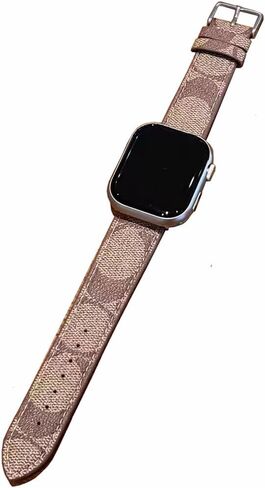 Designer Apple Watch Band for Men Women,Compatible with Apple Watch Band 44mm 42mm 40mm 38mm,Leather Compatible with Apple Watch Series 6/5/4/3/2/1, iWatch SE in Saudi Arabia