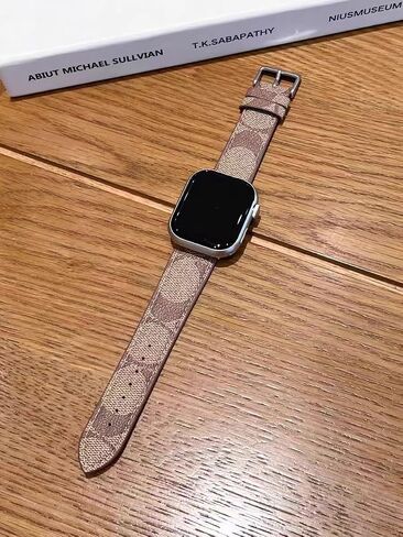 Designer Apple Watch Band for Men Women,Compatible with Apple Watch Band 44mm 42mm 40mm 38mm,Leather Compatible with Apple Watch Series 6/5/4/3/2/1, iWatch SE in Saudi Arabia