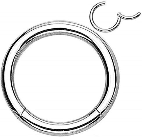 Pair of 316L Surgical Steel Hinged Segment WildKlass Rings in Saudi Arabia