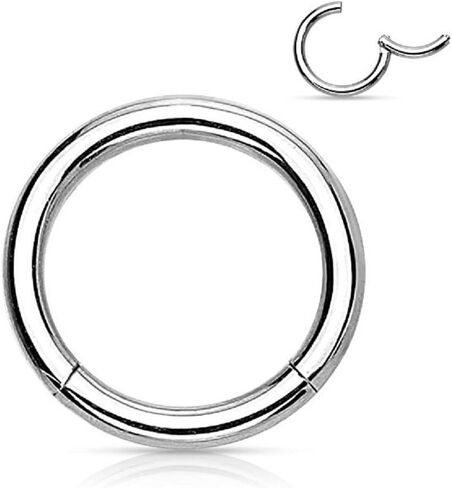 Pair of 316L Surgical Steel Hinged Segment WildKlass Rings in Saudi Arabia