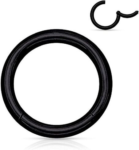 Pair of 316L Surgical Steel Hinged Segment WildKlass Rings in Saudi Arabia
