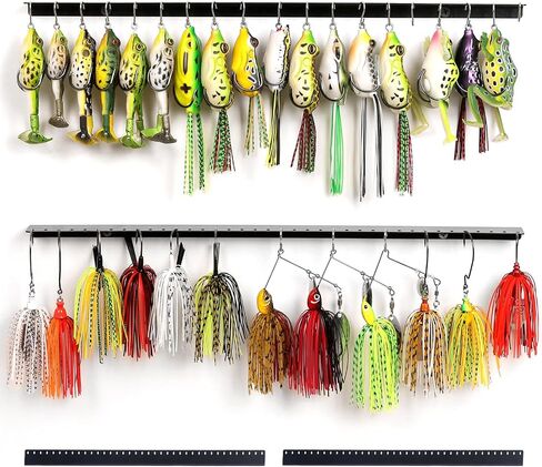 Fishing Lure Display Storage Racks, 15" Wall Mount Metal Fishing Baits/Lures Organizer and Rig Holder 4 PCs in Kuwait